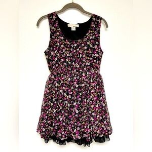 Sans Souci Pink Floral Sleeveless A-Line Dress M Medium NWOT​​